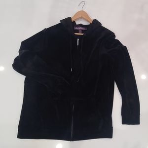 Gloria Vanderbilt Velour zip up